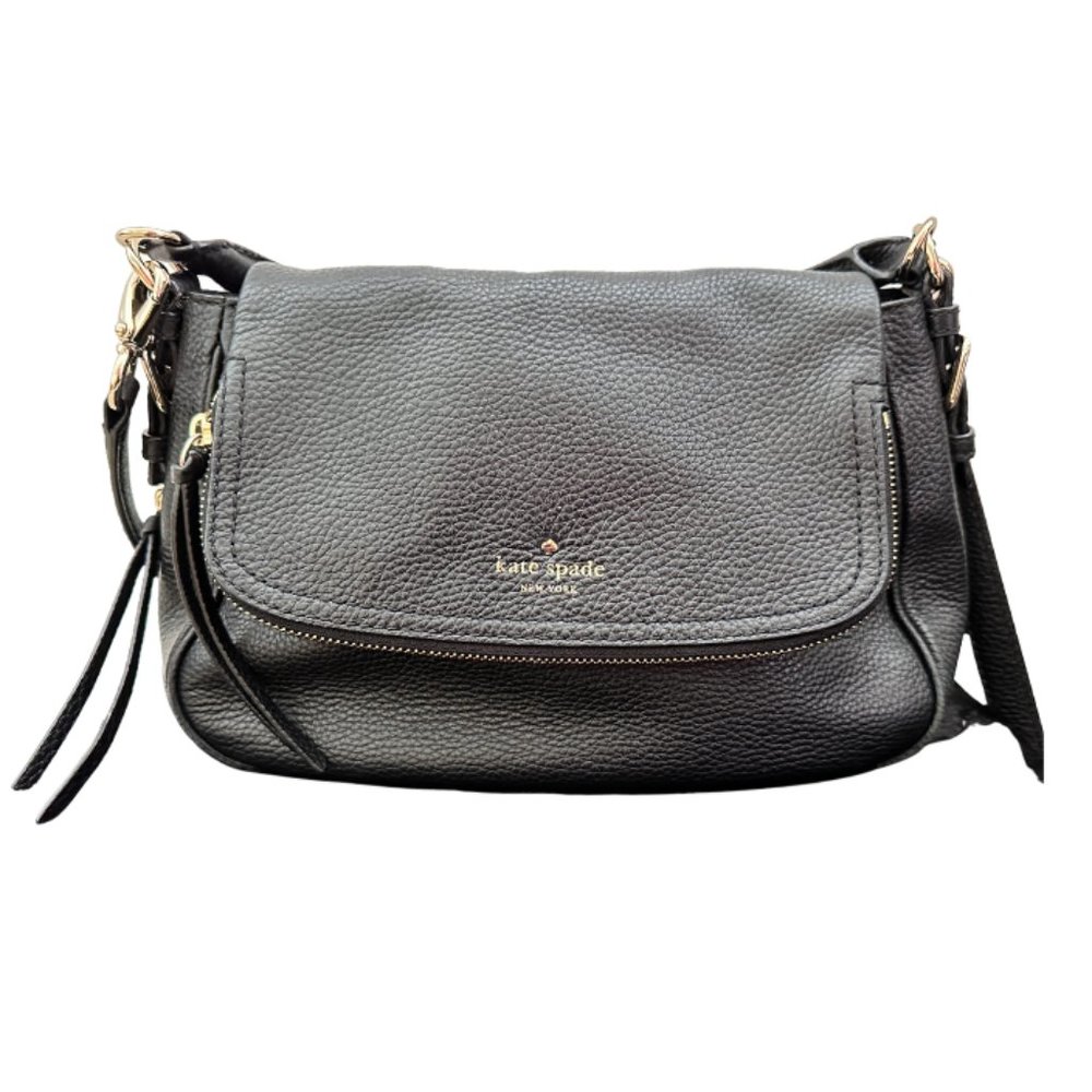 Kate Spade Bag Purse Black 2-Way Pebbled Leather PXRU6975 LAST CALL! MOVING